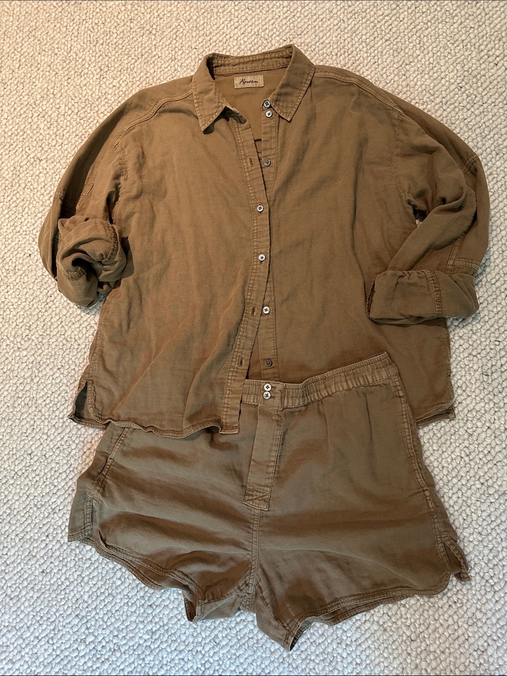 Rowan clothing LA brand short and top set